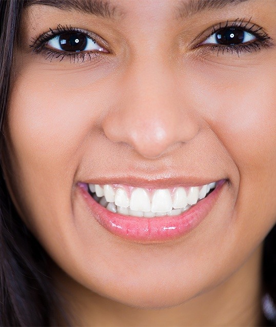 Closeup of woman's face after laser resurfacing