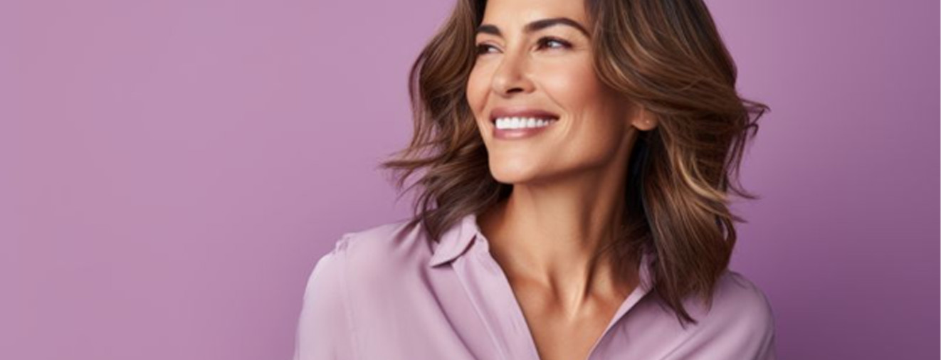 Portrait of beautiful middle-aged woman