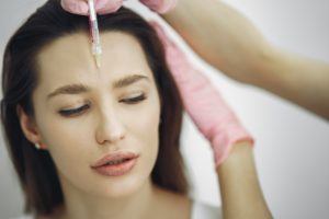 Woman receiving Botox in Chicago. 