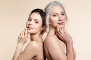 Two women with beautiful skin after Juvederm or BOTOX® in Chicago